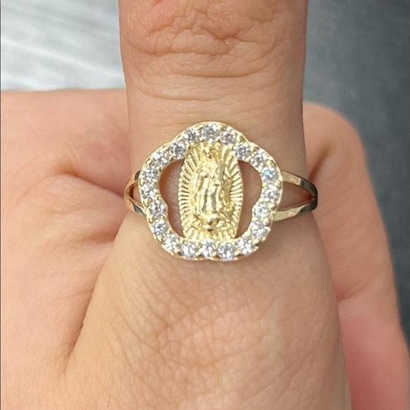Real 14K Gold Guadalupe ring